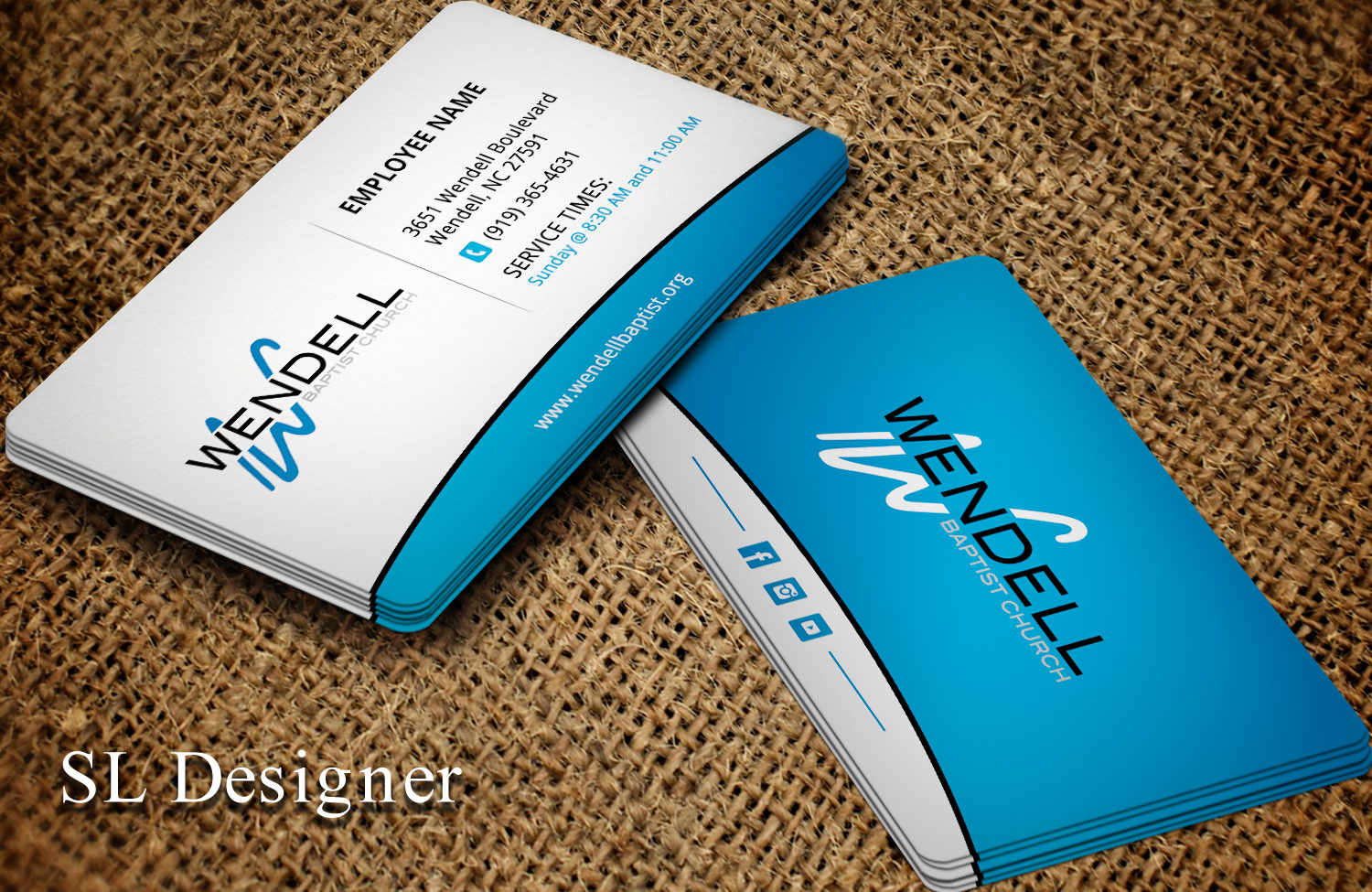 Visitenkarten-Design von SL Designer für Wendell Baptist Church | Design #10982984