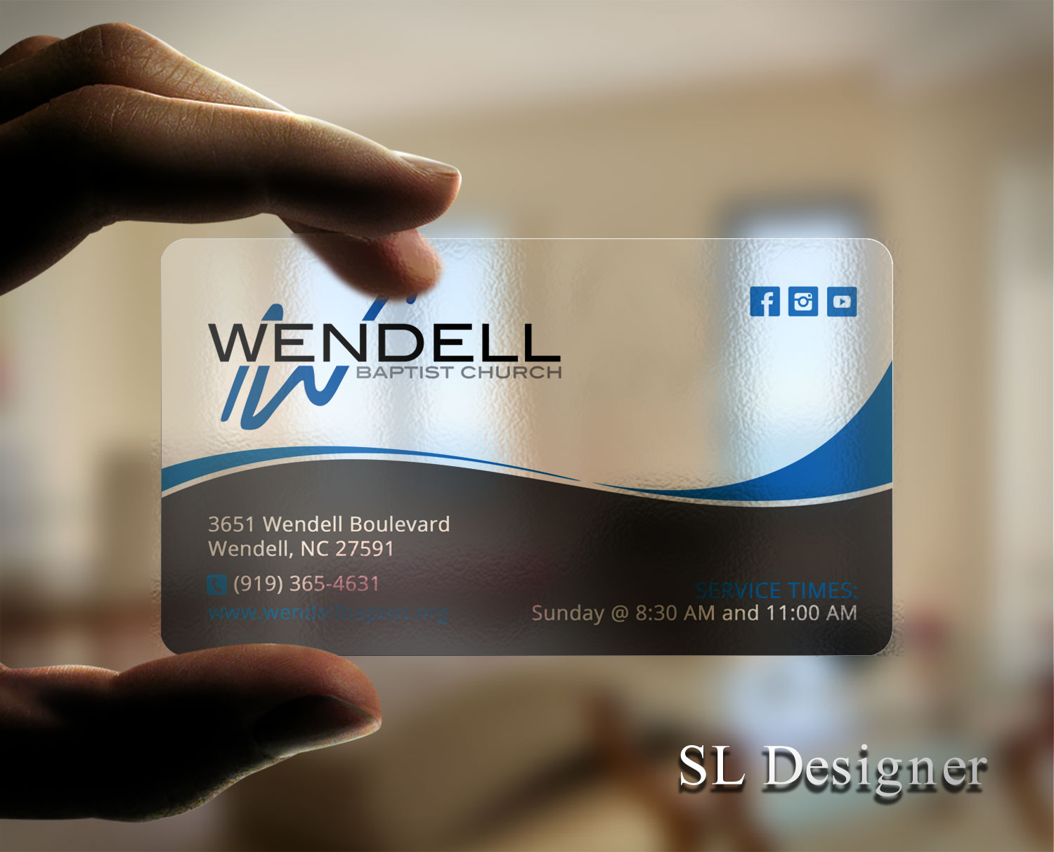 Business Card Design by SL Designer for Wendell Baptist Church | Design #10982997