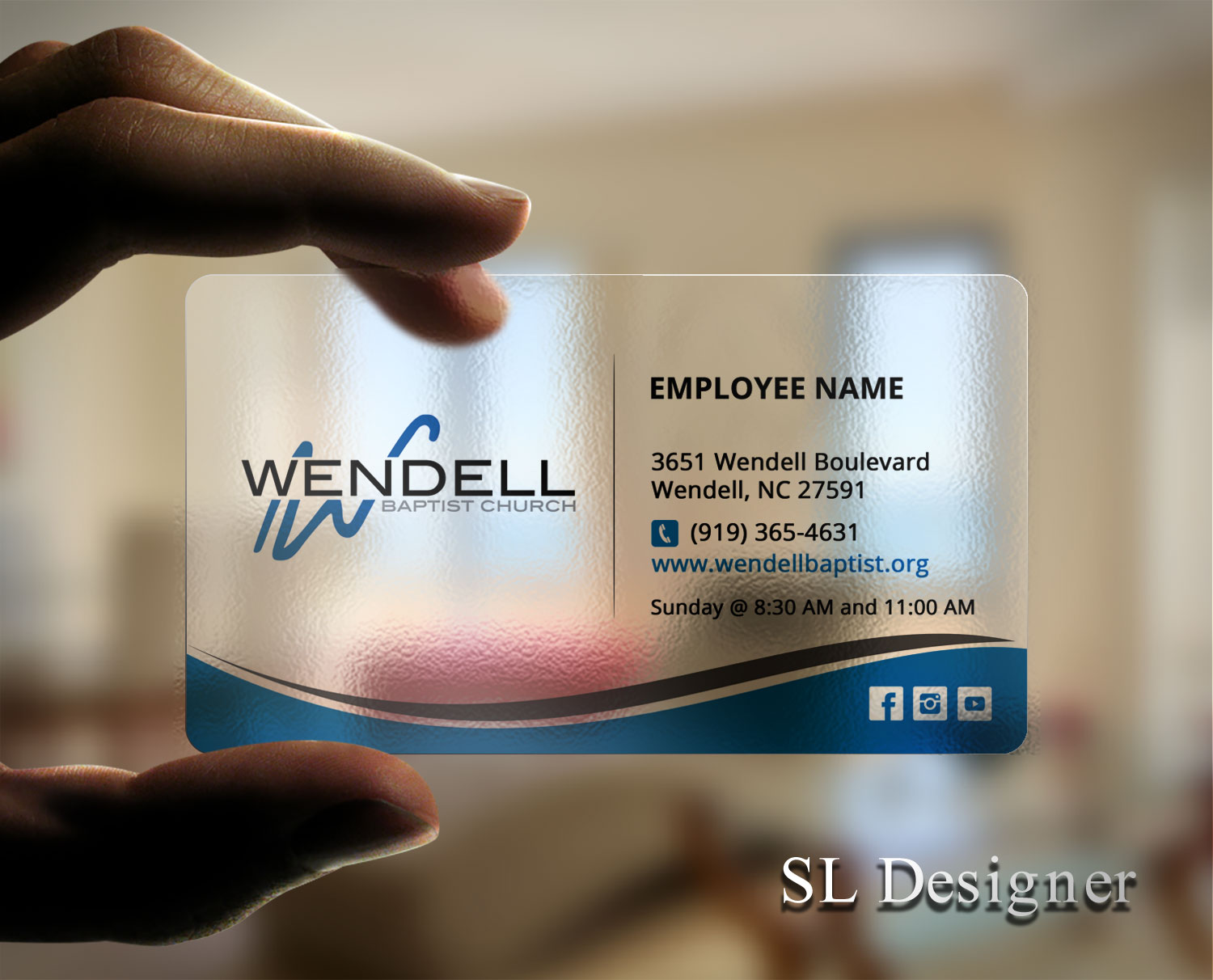 Diseño de Tarjeta de Presentación por SL Designer para Wendell Baptist Church | Diseño #10983000