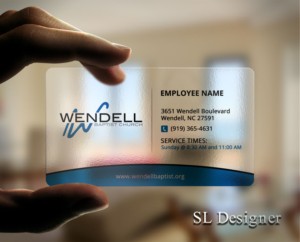 Diseño de Tarjeta de Presentación por SL Designer para Wendell Baptist Church | Diseño: #10983001