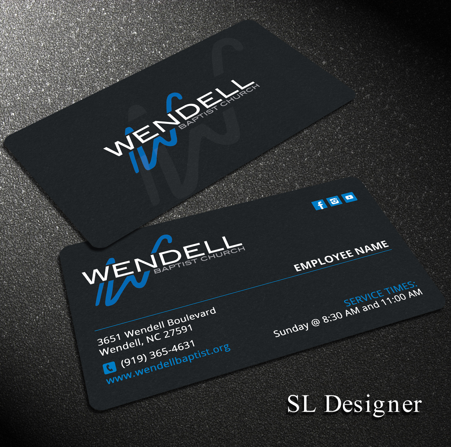 Business Card Design by SL Designer for Wendell Baptist Church | Design #10983465