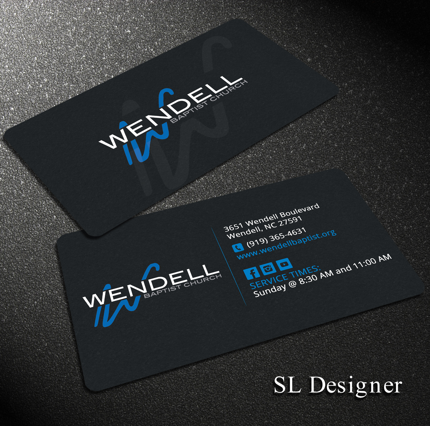 Business Card Design by SL Designer for Wendell Baptist Church | Design #10983520