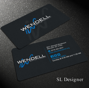 Wendell Baptist Church Invite Card | Business Card Design by SL Designer