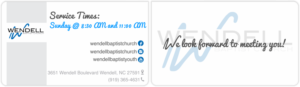 Design de Carte de Visite par Yentl Andrews pour Wendell Baptist Church | Design : #10981496