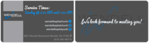 Design de Carte de Visite par Yentl Andrews pour Wendell Baptist Church | Design : #10981497