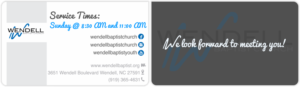 Design de Carte de Visite par Yentl Andrews pour Wendell Baptist Church | Design : #10983422