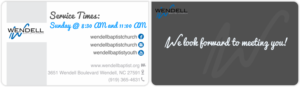 Design de Carte de Visite par Yentl Andrews pour Wendell Baptist Church | Design : #10983467