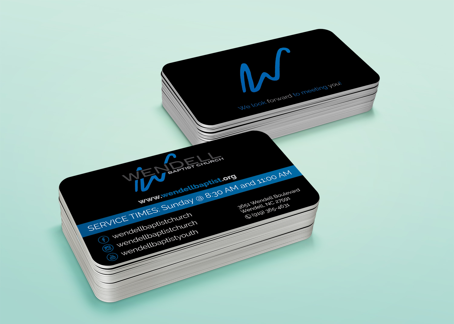 Diseño de Tarjeta de Presentación por alhemique1 para Wendell Baptist Church | Diseño #10982808