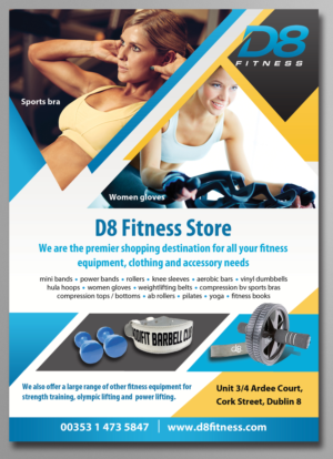 Diseño de Flyer por SY para D8 Fitness | Diseño: #11013653