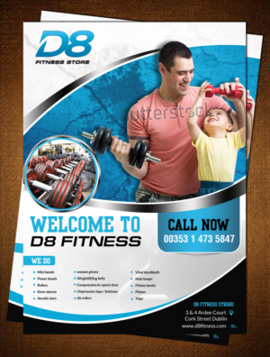 Flyer Design by creative.bugs for D8 Fitness | Design: #10993625