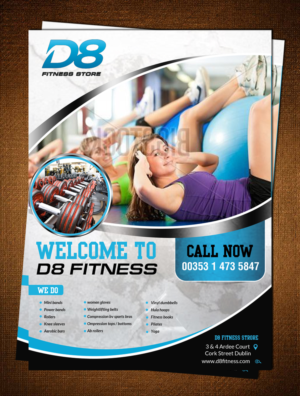Flyer Design by creative.bugs for D8 Fitness | Design: #11000456