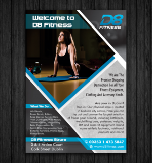 Design de Flyer par ecorokerz pour D8 Fitness | Design #11037310