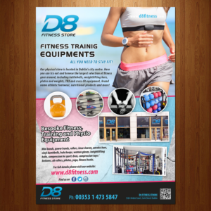 Flyer Design by VEGA-Designs for D8 Fitness | Design: #11031172