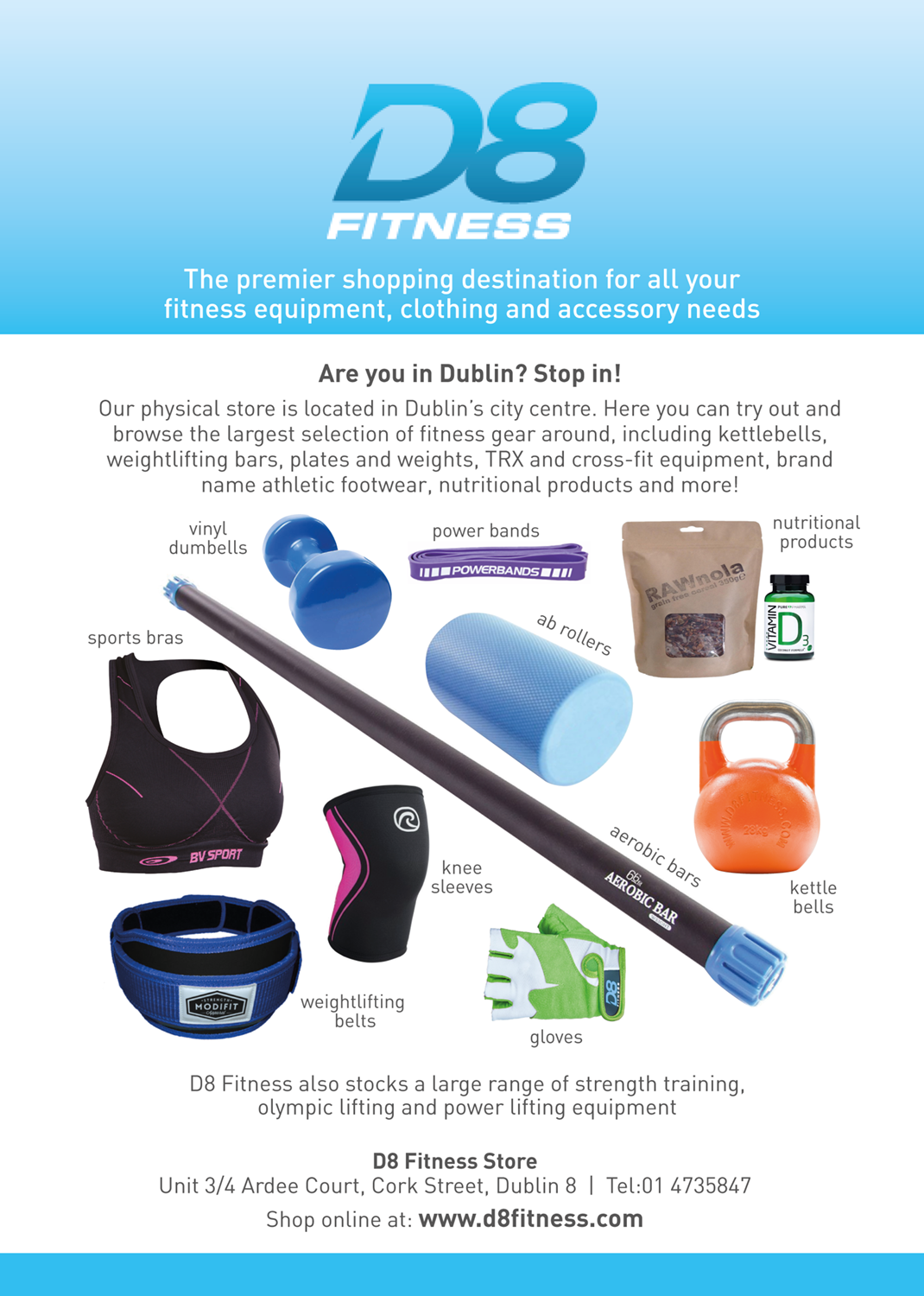 Flyer Design by Julia at Osmosis for D8 Fitness | Design #10992912