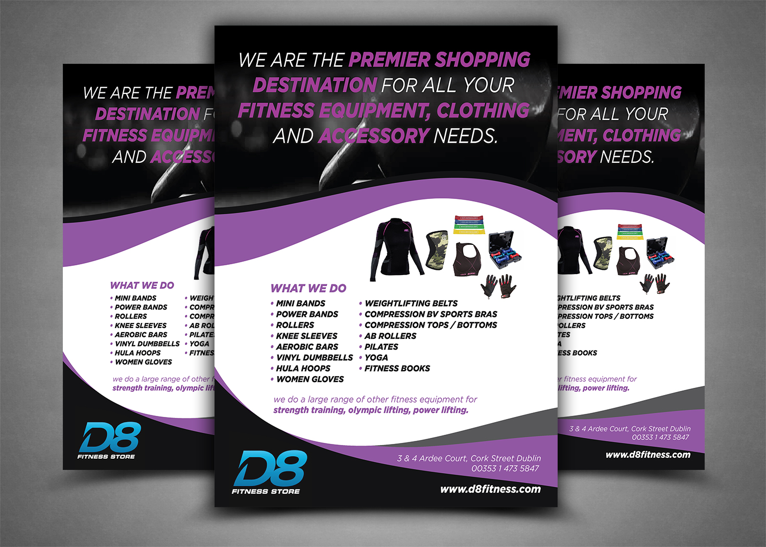 Diseño de Flyer por dindiagraphics para D8 Fitness | Diseño #11016943