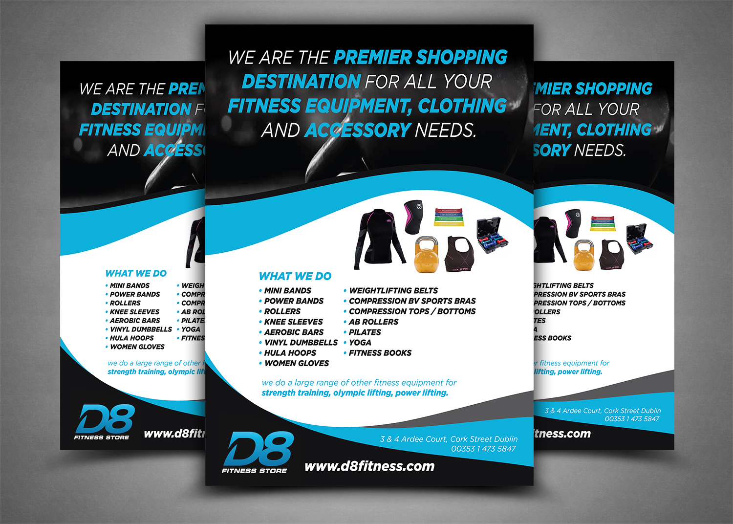 Diseño de Flyer por dindiagraphics para D8 Fitness | Diseño #11044558
