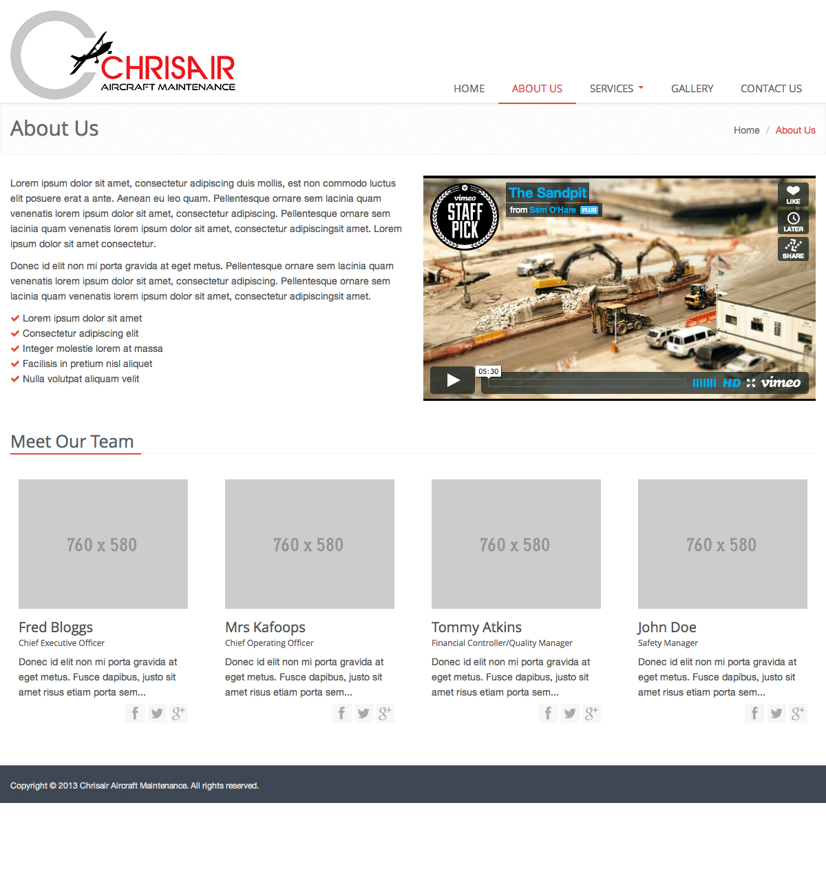 Web-Design von Casz83 für Chrisair maintenance | Design #2401883