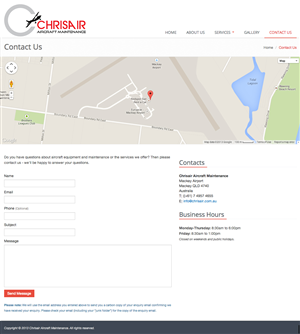Web Design by Casz83 for Chrisair maintenance | Design: #2401916