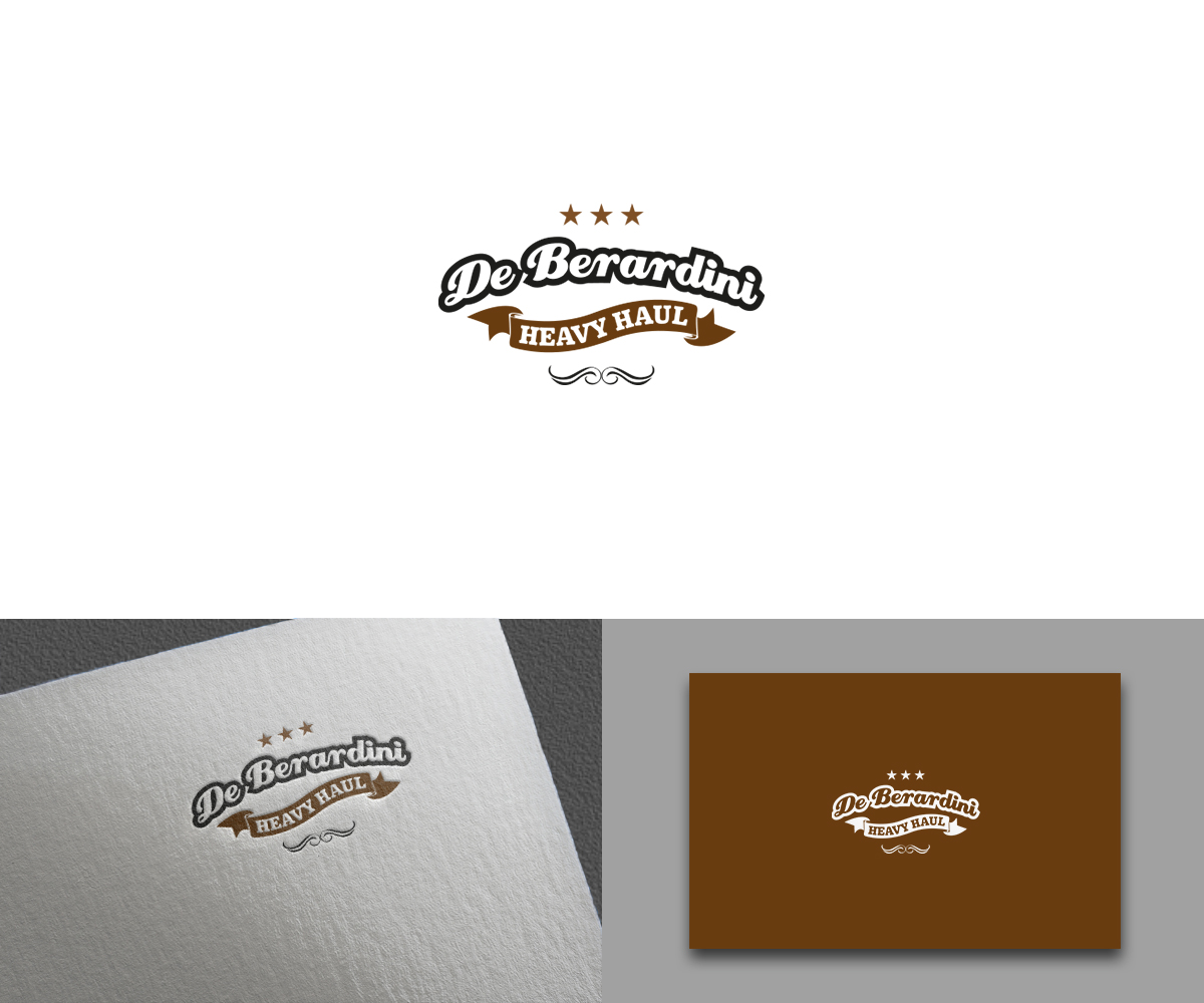 Logo Design by Anor Design for DEBERADINIS HEAVY HAUL | Design #11005902