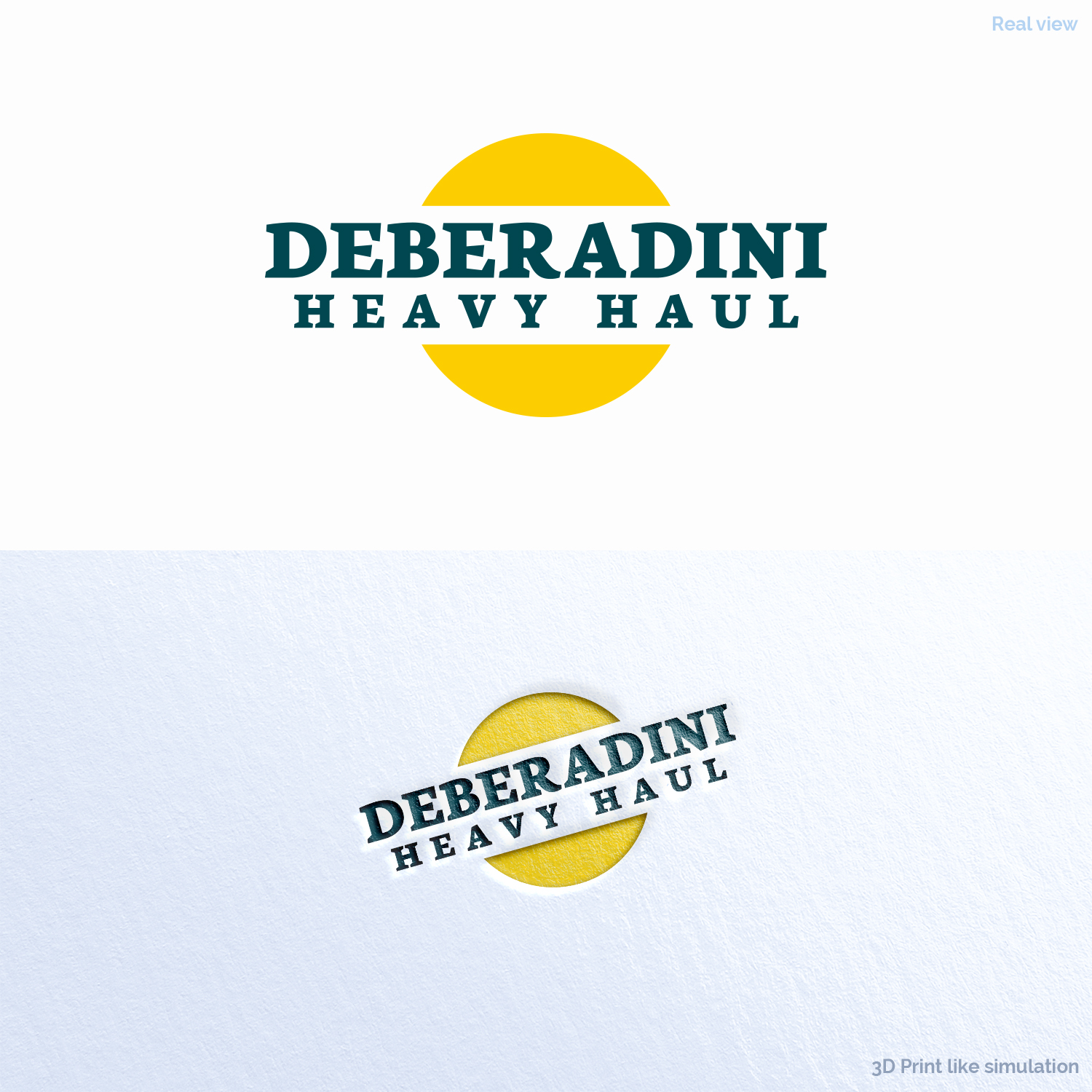 Logo Design by Anthony for DEBERADINIS HEAVY HAUL | Design #11086697