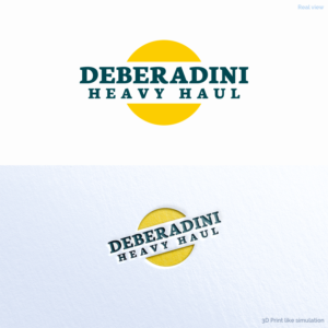 Logo Design by Anthony for DEBERADINIS HEAVY HAUL | Design: #11086697