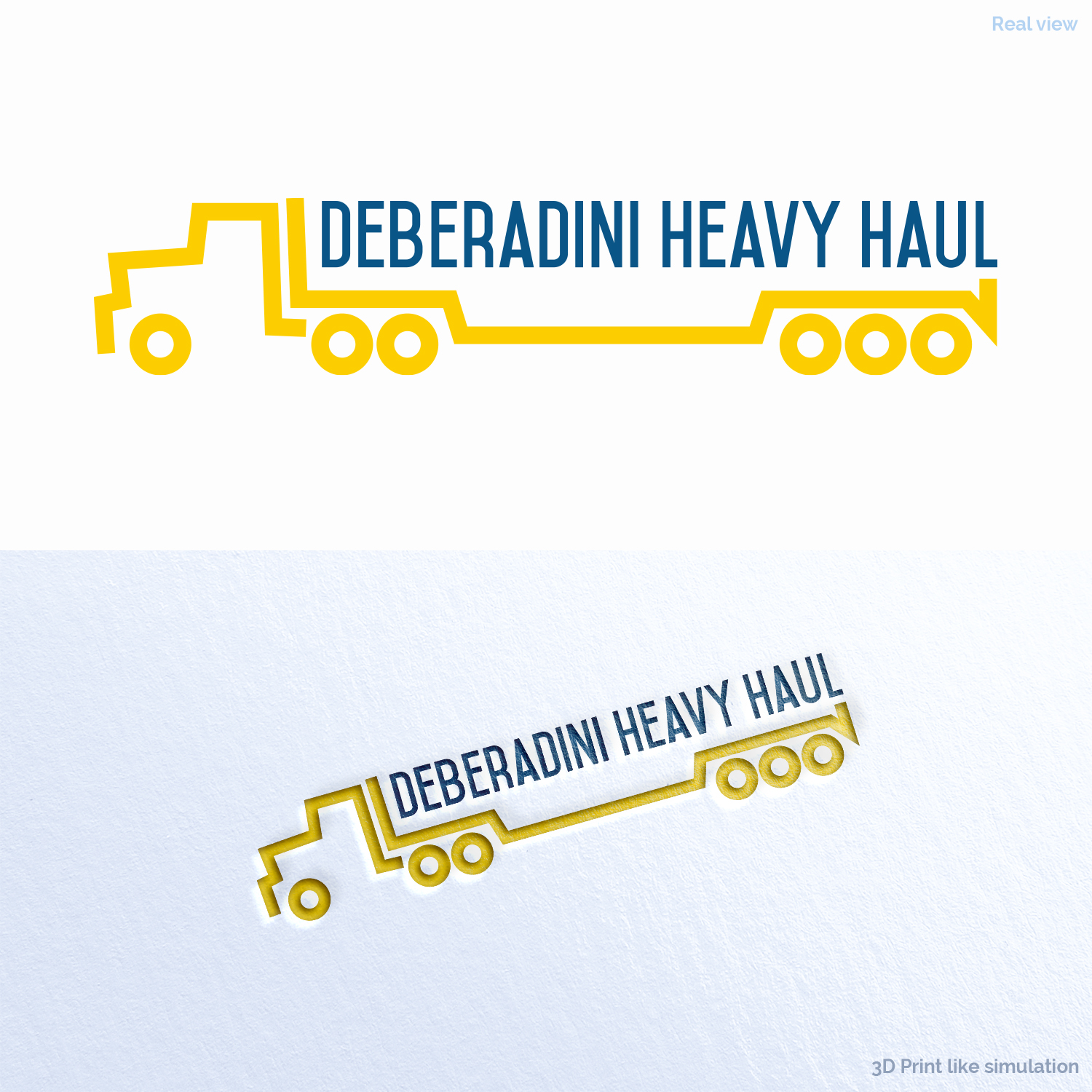Logo Design by Anthony for DEBERADINIS HEAVY HAUL | Design #11086699
