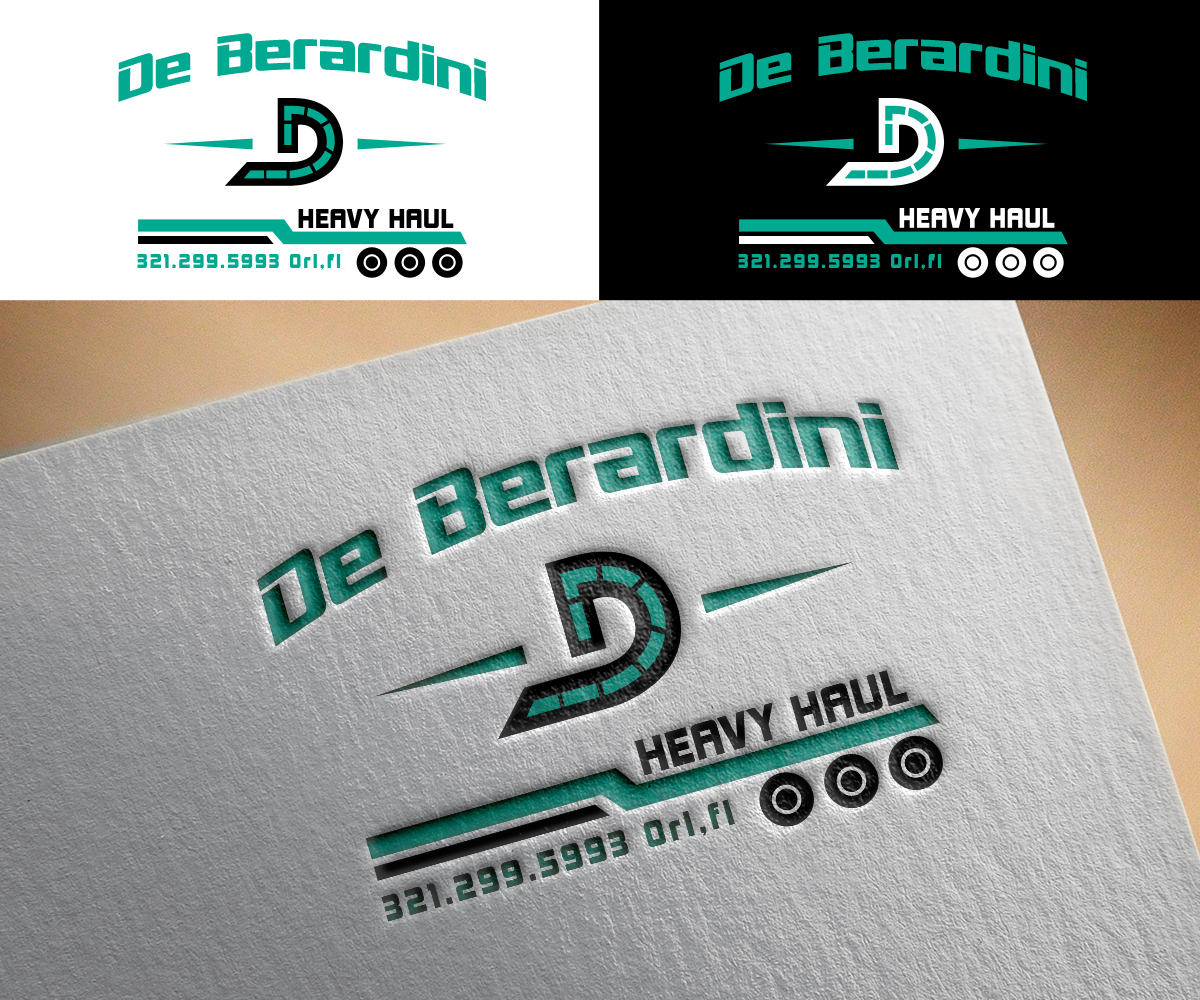 Logo Design by Renen for DEBERADINIS HEAVY HAUL | Design #11091989