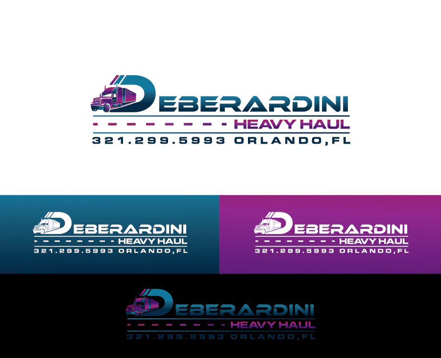 Logo Design by debdesign for DEBERADINIS HEAVY HAUL | Design #11001856