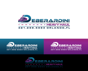 Logo Design by debdesign for DEBERADINIS HEAVY HAUL | Design: #11001856