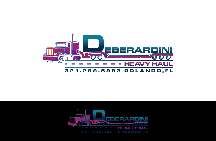 Logo Design by debdesign for DEBERADINIS HEAVY HAUL | Design #11001858