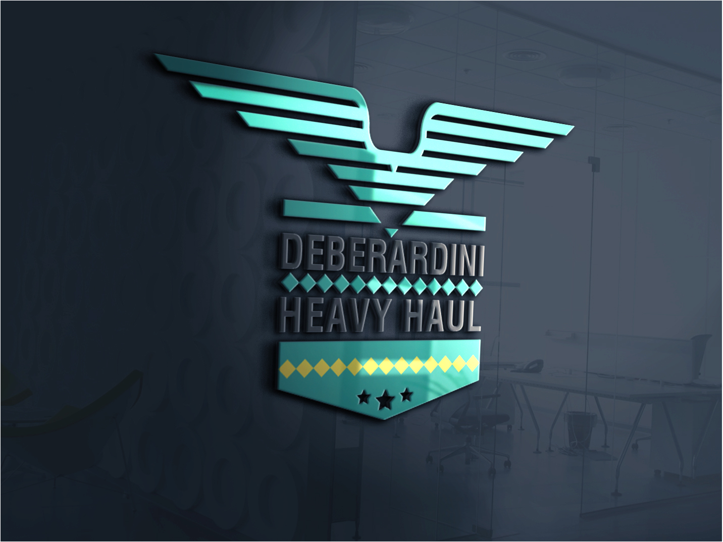 Logo Design by emaxlk for DEBERADINIS HEAVY HAUL | Design #10995304