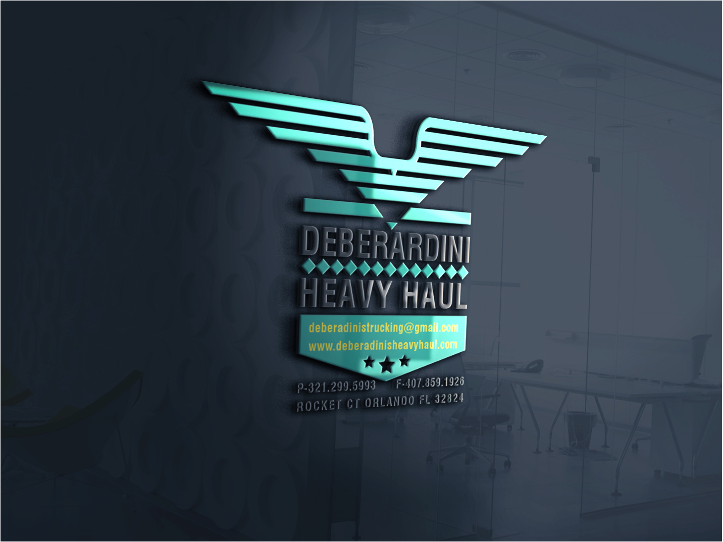 Design de Logo par emaxlk pour DEBERADINIS HEAVY HAUL | Design #10995355