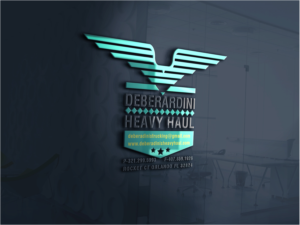 Logo Design by emaxlk for DEBERADINIS HEAVY HAUL | Design: #10995355