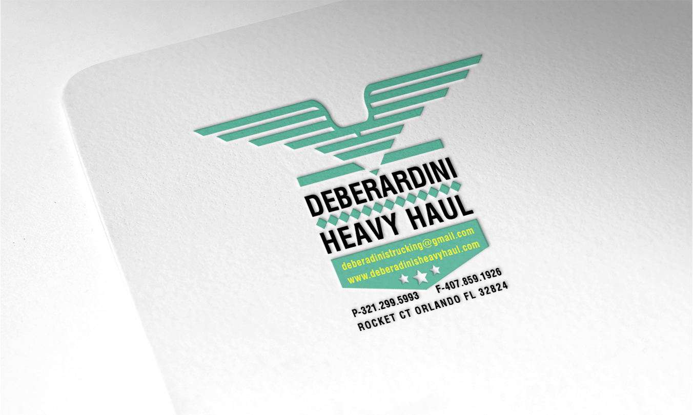 Logo Design by emaxlk for DEBERADINIS HEAVY HAUL | Design #10995356