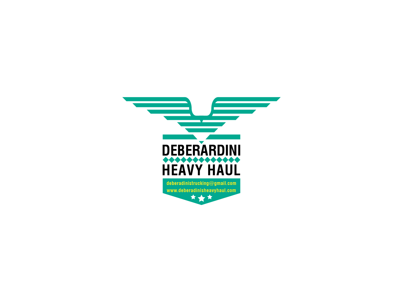 Logo Design by emaxlk for DEBERADINIS HEAVY HAUL | Design #10995385