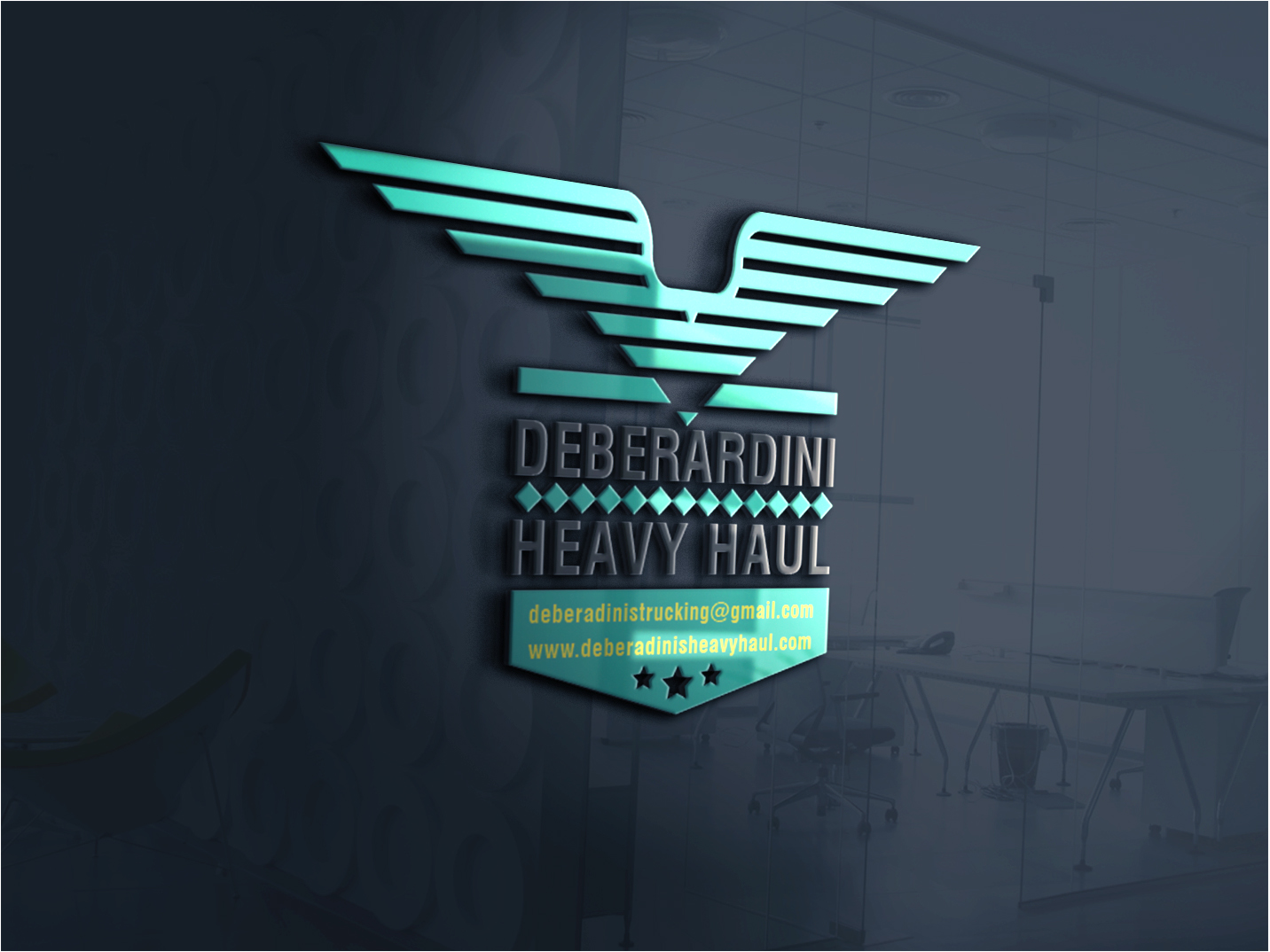 Logo Design by emaxlk for DEBERADINIS HEAVY HAUL | Design #10995386