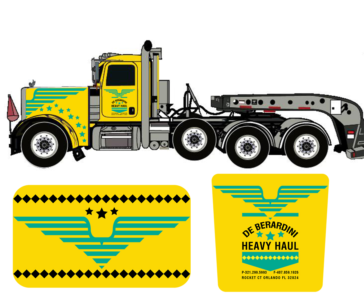 Logo Design by emaxlk for DEBERADINIS HEAVY HAUL | Design #11018392