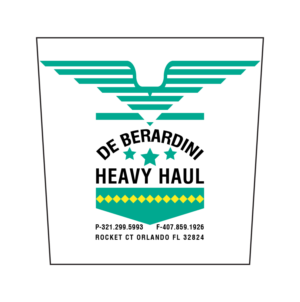 Logo Design by emaxlk for DEBERADINIS HEAVY HAUL | Design: #11018394