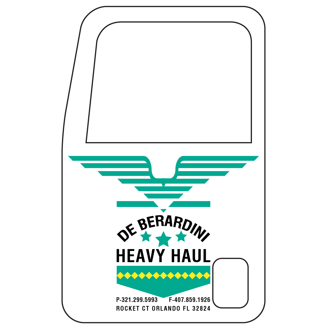 Logo Design by emaxlk for DEBERADINIS HEAVY HAUL | Design #11018396