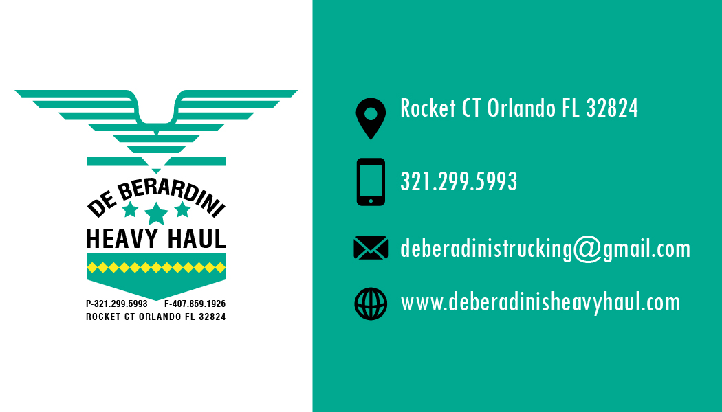 Logo Design by emaxlk for DEBERADINIS HEAVY HAUL | Design #11018434