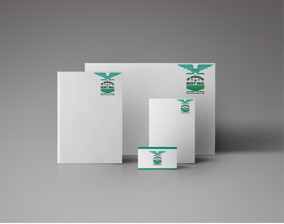 Logo Design by emaxlk for DEBERADINIS HEAVY HAUL | Design #11025717