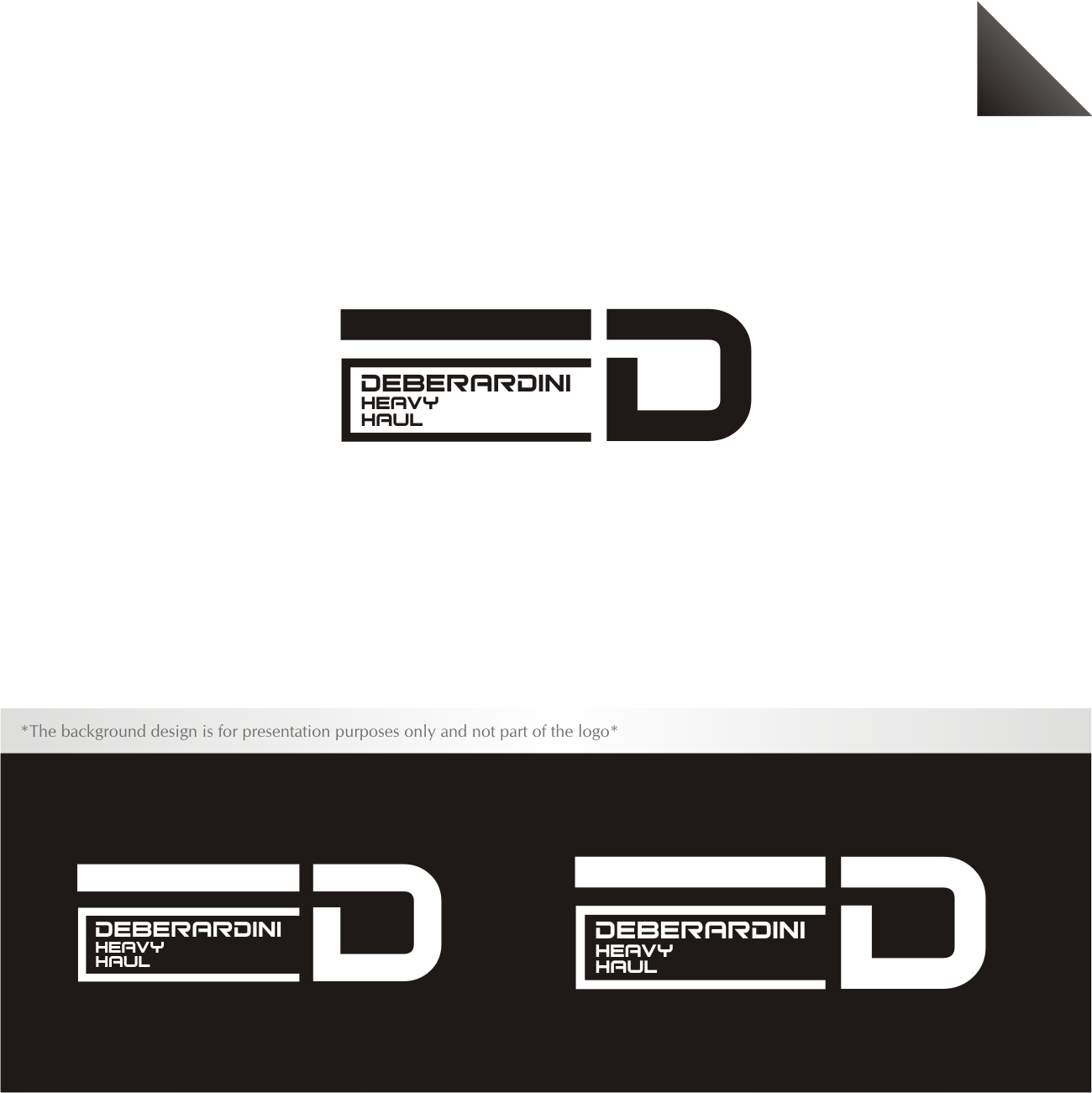 Logo Design by R!CKY for DEBERADINIS HEAVY HAUL | Design #11073581