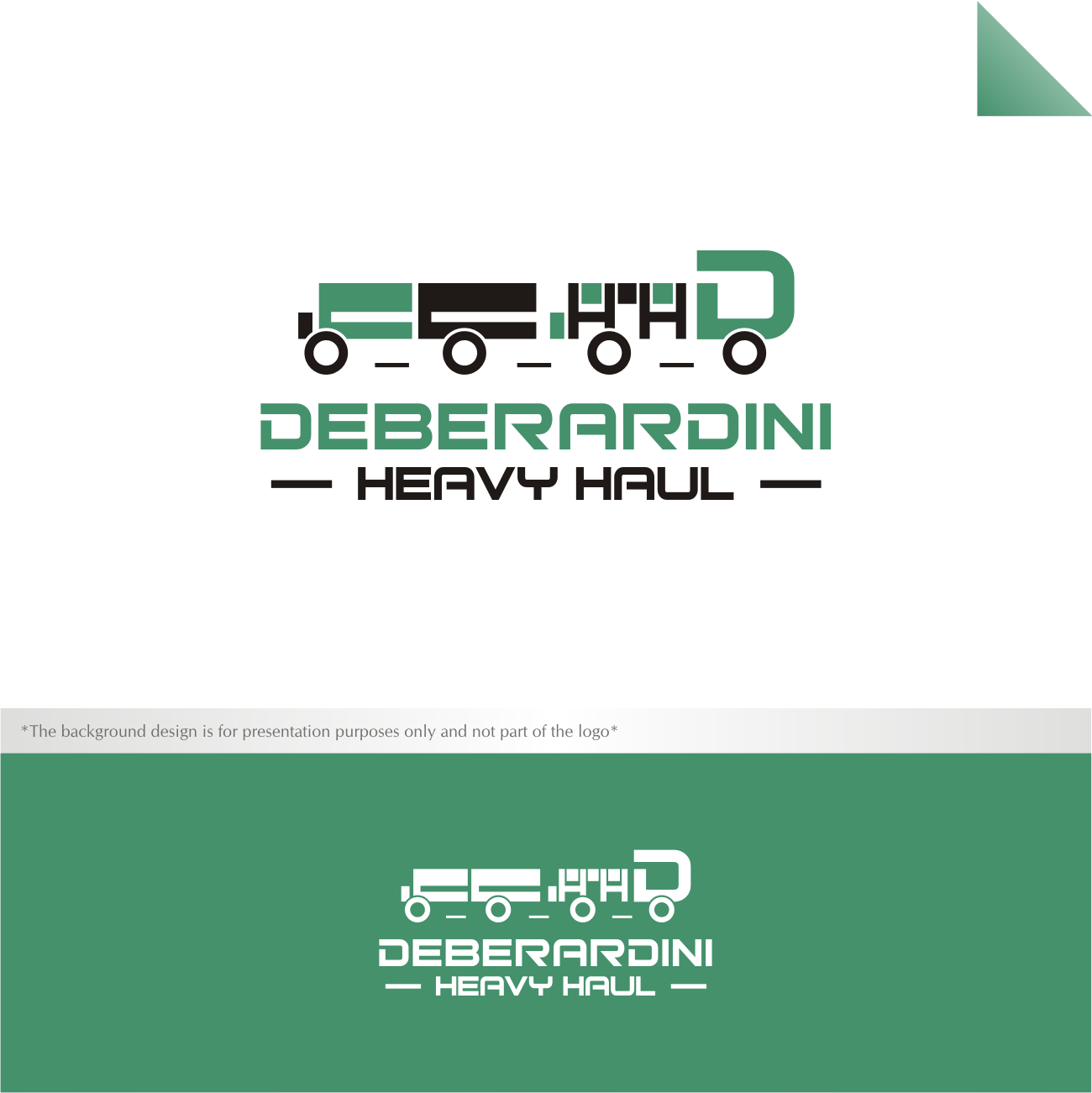 Logo Design by R!CKY for DEBERADINIS HEAVY HAUL | Design #11073582