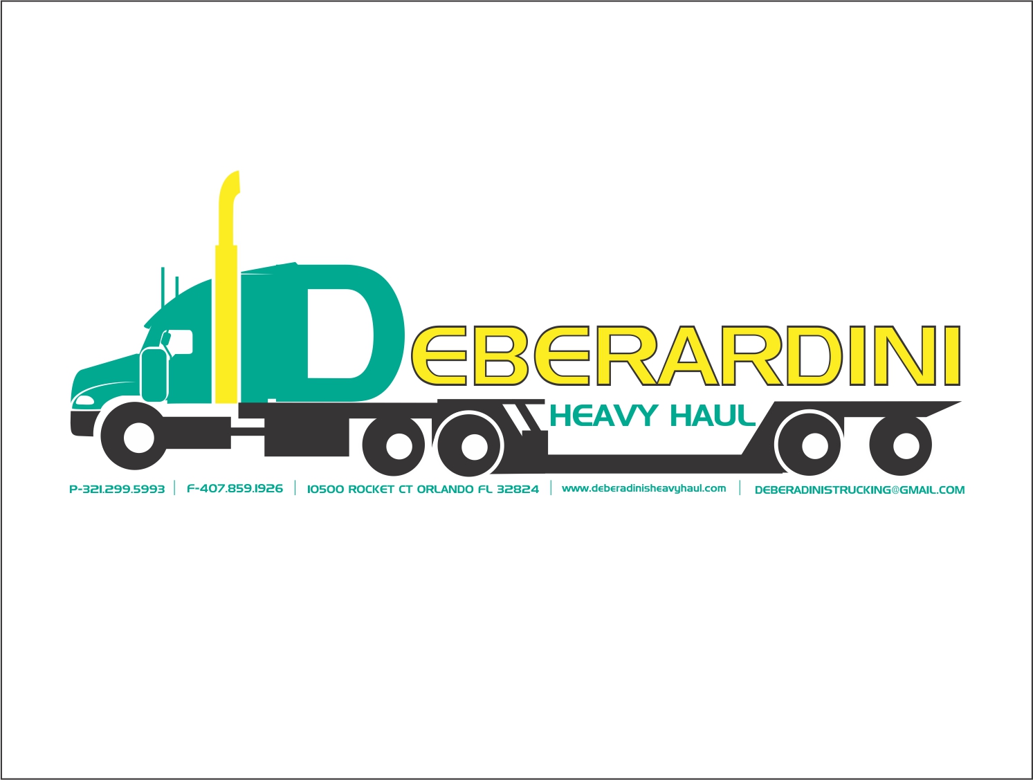Logo Design by creative.bugs for DEBERADINIS HEAVY HAUL | Design #10992292