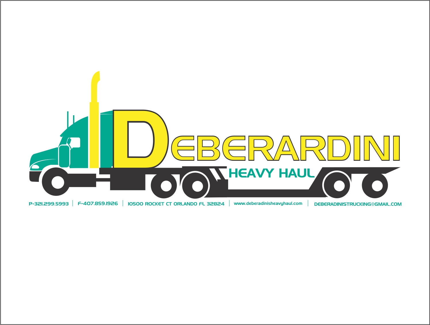 Logo Design by creative.bugs for DEBERADINIS HEAVY HAUL | Design #10992961