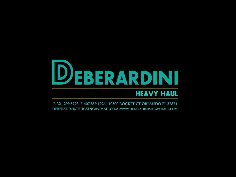 Logo Design by spring TM for DEBERADINIS HEAVY HAUL | Design #10995113