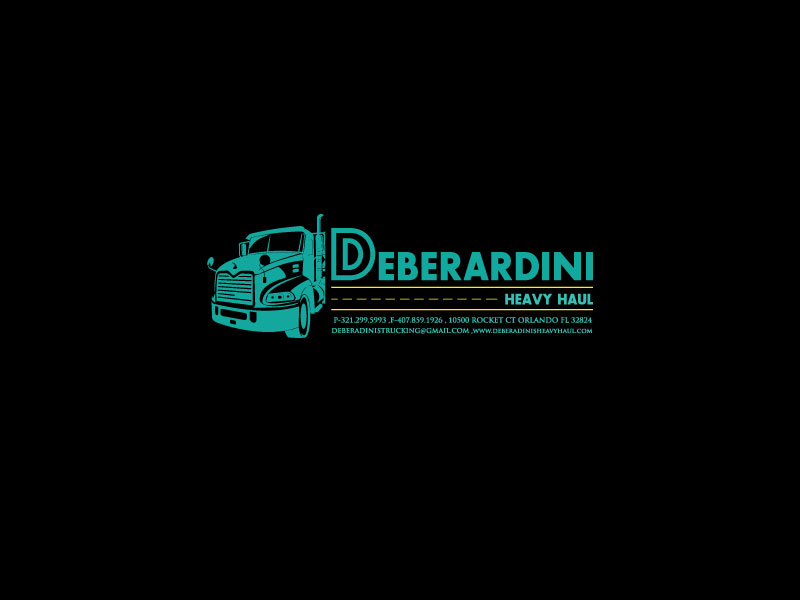 Logo Design by spring TM for DEBERADINIS HEAVY HAUL | Design #10995114