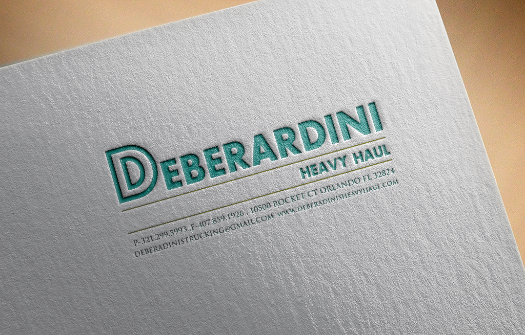 Logo Design by spring TM for DEBERADINIS HEAVY HAUL | Design #10995118