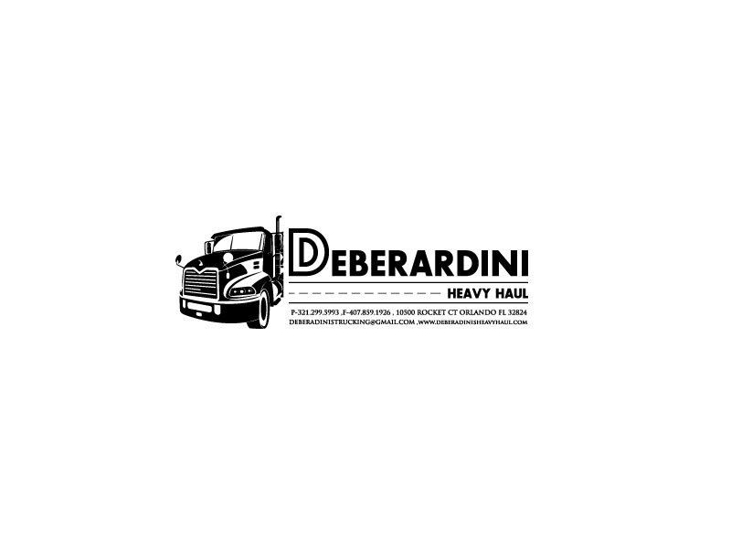 Logo Design by spring TM for DEBERADINIS HEAVY HAUL | Design #10995151