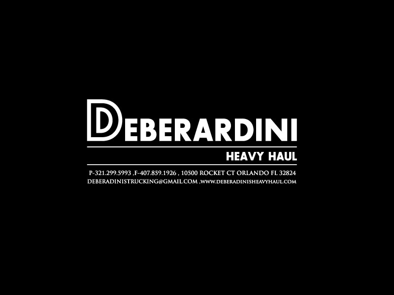 Logo Design by spring TM for DEBERADINIS HEAVY HAUL | Design #10995152